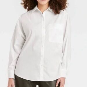 Classic White Button-Up Shirt